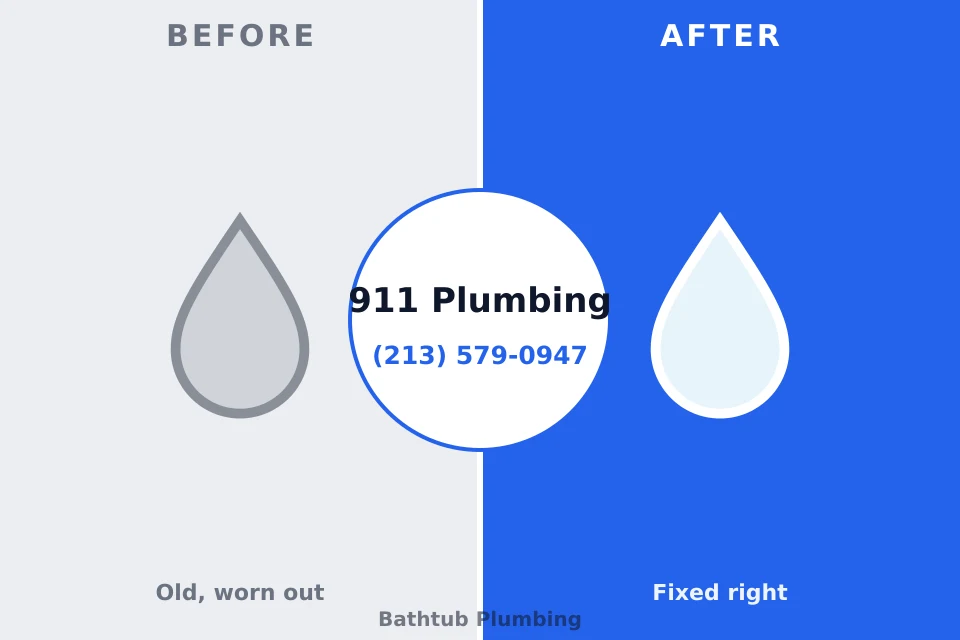 Before and after: plumbing repair Ferndale, PA